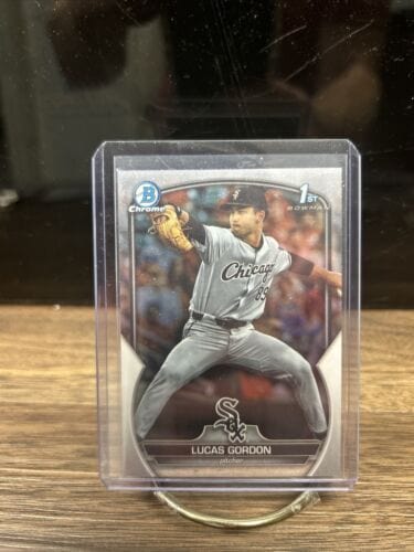 Cheap Sneaks Footwear/Sports Cards Baseball Card Lucas Gordon, Chicago White Sox Rising Prospect - 2023 1st Bowman Chro