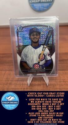 Cheap Sneaks Footwear/Sports Cards Baseball Card Ludwing Espinoza 2023 Bowman Chrome Mojo Refractor #BCP-192 Cubs