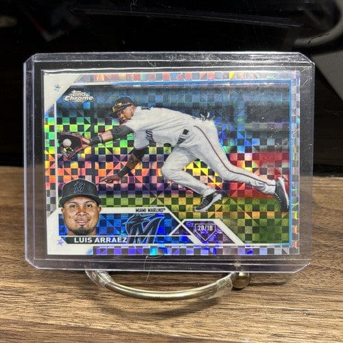 Cheap Sneaks Footwear/Sports Cards Baseball Card Luis Arraez 2023 Topps Chrome Xfractor Refractor #47 Miami Marlins