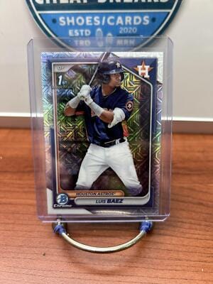 Cheap Sneaks Footwear/Sports Cards Baseball Card Luis Baez 2024 Bowman Chrome Prospects #BCP-66 Houston Astros