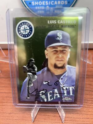Cheap Sneaks Footwear/Sports Cards Baseball Card Luis Castillo 2023 Topps Chrome Platinum Anniversary #317 Seattle Mari