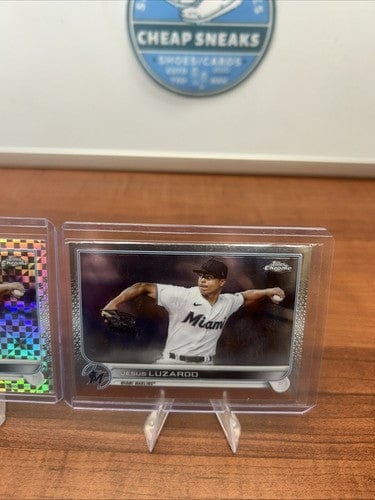 Cheap Sneaks Footwear/Sports Cards Baseball Card Luis Luzardo 2022 Topps Chrome X-Factor Refractor #112+22 Topps Chrome