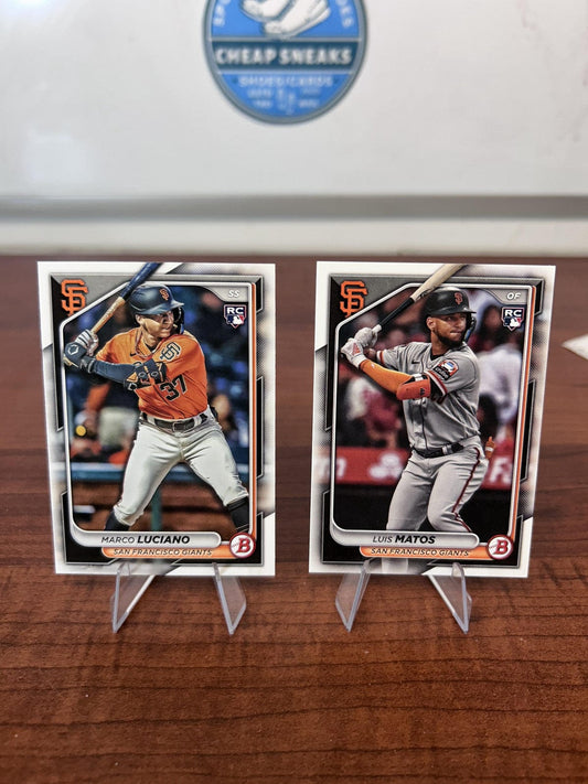 Cheap Sneaks Footwear/Sports Cards Baseball Card Luis Matos RC 2024 Bowman #12 San Francisco Giants