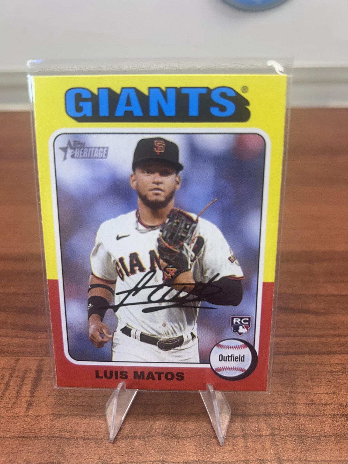 Cheap Sneaks Footwear/Sports Cards Baseball Card Luis Matos RC 2024 Topps Heritage #101 San Francisco Giants