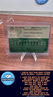 Cheap Sneaks Footwear/Sports Cards Baseball Card Luis Medina RC 2023 Topps Chrome Platinum Anniversary #134 Oakland Ath