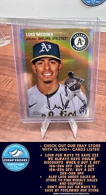 Cheap Sneaks Footwear/Sports Cards Baseball Card Luis Medina RC 2023 Topps Chrome Platinum Anniversary Refractor #134 A