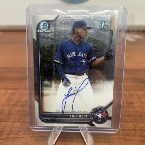 Cheap Sneaks Footwear/Sports Cards Baseball Card LUIS MEZA 2022 Bowman Chrome 1st Bowman Autographed Card #CPA-LM (AUTO