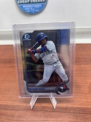 Cheap Sneaks Footwear/Sports Cards Baseball Card Luis Meza 2022 Bowman Draft Chrome #BDC-89 Toronto Blue Jays