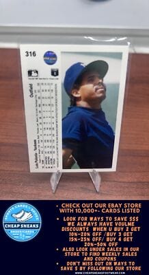 Cheap Sneaks Footwear/Sports Cards Baseball Card Luis Polonia 1990 Upper Deck #316 New York Yankees