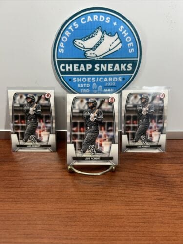 Cheap Sneaks Footwear/Sports Cards Baseball Card Luis Robert 2023 Bowman Base Card Lot (3) Baseball Card #17 Chicago Wh