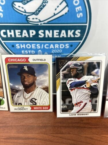 Cheap Sneaks Footwear/Sports Cards Baseball Card Luis Robert Lot (6)2022 Topps Gallery,22,23 Topps Heratige, 23 Bowman