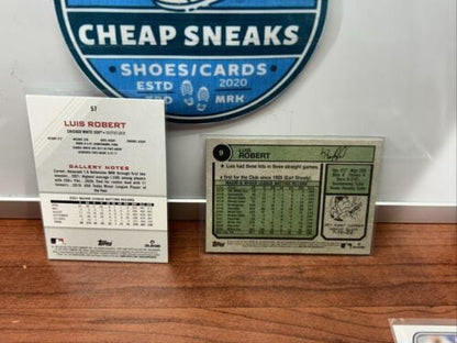 Cheap Sneaks Footwear/Sports Cards Baseball Card Luis Robert Lot (6)2022 Topps Gallery,22,23 Topps Heratige, 23 Bowman