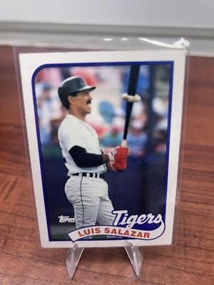 Cheap Sneaks Footwear/Sports Cards Baseball Card Luis Salazar 1989 Topps #553 Detroit Tigers
