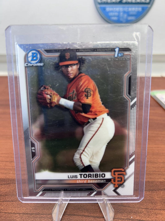 Cheap Sneaks Footwear/Sports Cards Baseball Card Luis Toribio 2021 Bowman Chrome Prospects #BCP-228 San Francisco Giant