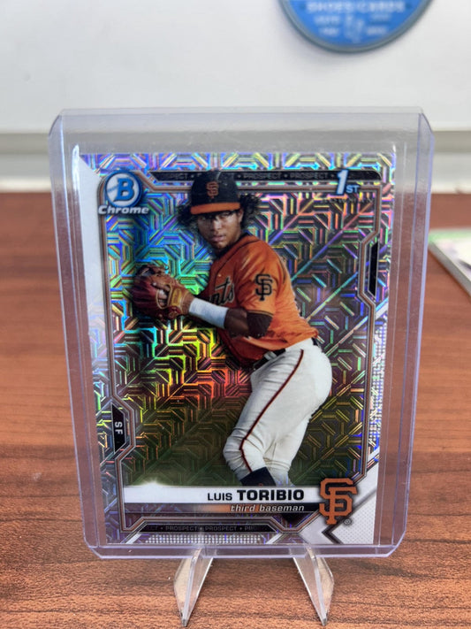 Cheap Sneaks Footwear/Sports Cards Baseball Card Luis Toribio 2021 Bowman Chrome Prospects Mojo Refractor #BCP-228 Gian