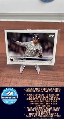 Cheap Sneaks Footwear/Sports Cards Baseball Card Luke Voit 2022 Topps #445 New York Yankees