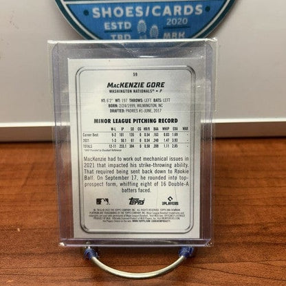 Cheap Sneaks Footwear/Sports Cards Baseball Card MacKenzie Gore 2022 Bowman Platinum #59 RC Washington Nationals
