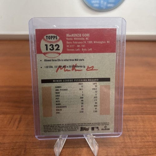 Cheap Sneaks Footwear/Sports Cards Baseball Card MacKenzie Gore 2022 Topps Chrome Platinum #132 RC Rookie Card San Dieg