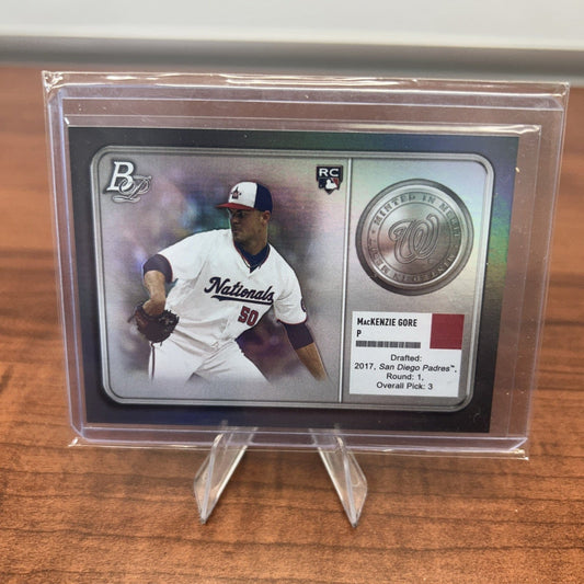 Cheap Sneaks Footwear/Sports Cards Baseball Card MacKenzie Gore (RC) 2022 Bowman Platinum #MM-18 Minted in Merit Wash N