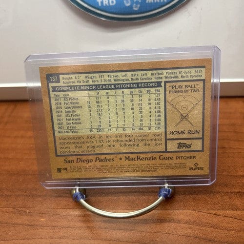 Cheap Sneaks Footwear/Sports Cards Baseball Card MacKenzie Gore RC 2022 Topps Archives - 1978 Topps Design #137 Padres,