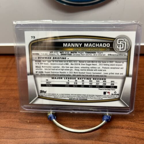 Cheap Sneaks Footwear/Sports Cards Baseball Card Manny Machado 2023 Bowman Chrome Baseball Card  #73 San Diego Padres