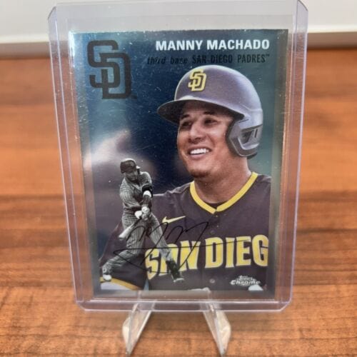 Cheap Sneaks Footwear/Sports Cards Baseball Card Manny Machado 2023 Chrome Platinum Anniversary Card #322 San Diego Pad