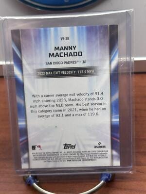 Cheap Sneaks Footwear/Sports Cards Baseball Card Manny Machado 2023 Stadium Club Virtuosos of Velocity #VV-20 San Diego