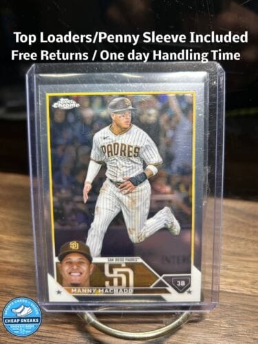 Cheap Sneaks Footwear/Sports Cards Baseball Card Manny Machado 2023 Topps Chrome San Diego Padres baseball Card #124
