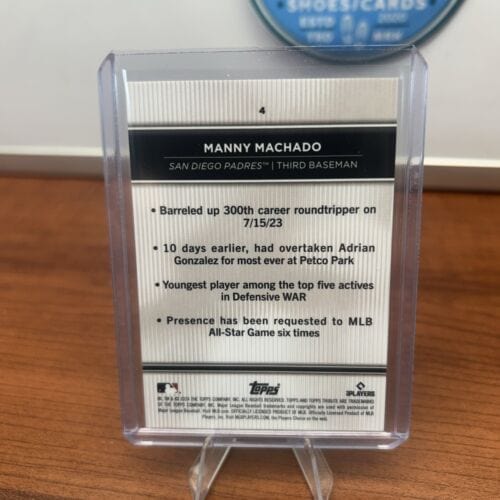 Cheap Sneaks Footwear/Sports Cards Baseball Card Manny Machado 2024 Topps Tribute Card #4 San Diego Padres + Bonus Card