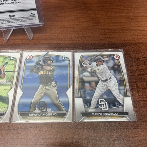 Cheap Sneaks Footwear/Sports Cards Baseball Card Manny Machado 2024 Topps Tribute Card #4 San Diego Padres + Bonus Card