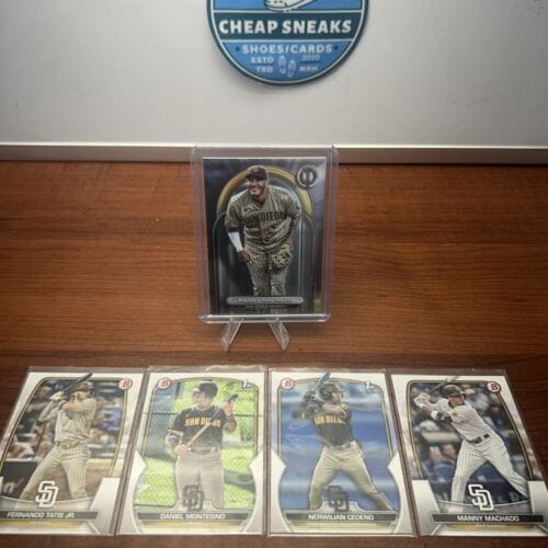 Cheap Sneaks Footwear/Sports Cards Baseball Card Manny Machado 2024 Topps Tribute Card #4 San Diego Padres + Bonus Card