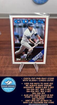 Cheap Sneaks Footwear/Sports Cards Baseball Card Manny Trillo 1988 Topps #287 Chicago Cubs