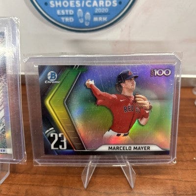 Cheap Sneaks Footwear/Sports Cards Baseball Card Marcelo Mayer 2022/2023 Bowman Scouts' Top 100#BTP-23,BTP-4+Virtousic
