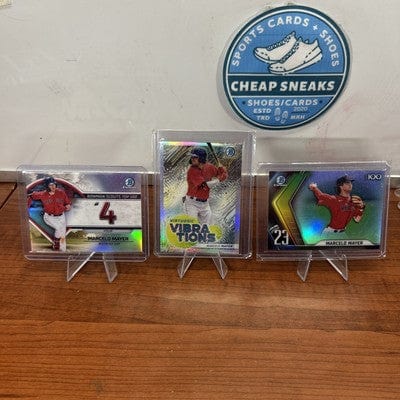 Cheap Sneaks Footwear/Sports Cards Baseball Card Marcelo Mayer 2022/2023 Bowman Scouts' Top 100#BTP-23,BTP-4+Virtousic