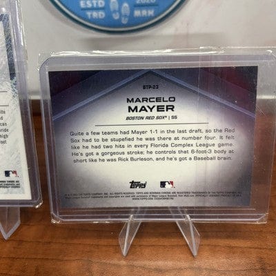 Cheap Sneaks Footwear/Sports Cards Baseball Card Marcelo Mayer 2022/2023 Bowman Scouts' Top 100#BTP-23,BTP-4+Virtousic