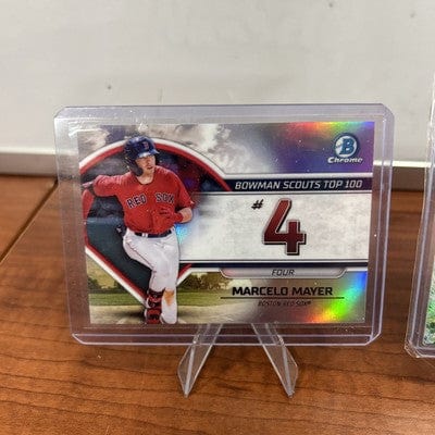 Cheap Sneaks Footwear/Sports Cards Baseball Card Marcelo Mayer 2022/2023 Bowman Scouts' Top 100#BTP-23,BTP-4+Virtousic