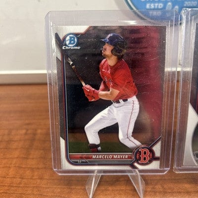 Cheap Sneaks Footwear/Sports Cards Baseball Card Marcelo Mayer 2022 Bowman #BCP-126 Chrome Prospects Boston Red Sox