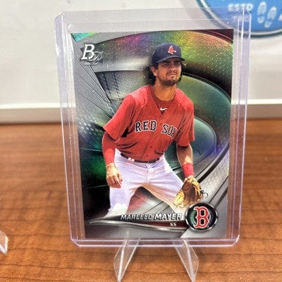 Cheap Sneaks Footwear/Sports Cards Baseball Card Marcelo Mayer 2022 Bowman Platinum Top Prospects #TOP-43 Boston Red So