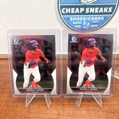 Cheap Sneaks Footwear/Sports Cards Baseball Card Marcelo Mayer 2023 Bowman Chrome Prospects #BCP-107 Boston Red Sox