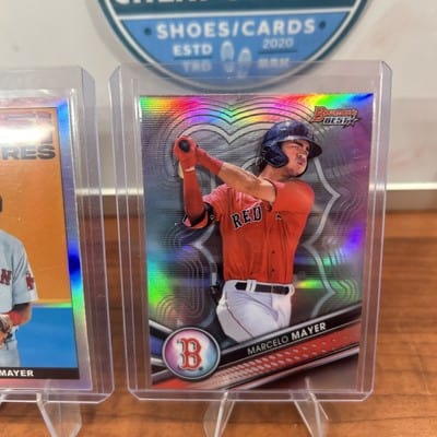 Cheap Sneaks Footwear/Sports Cards Baseball Card Marcelo Mayer 22 Bowman Hi-Fi Futures, 23 Modern Prosp,22 Bowman Best