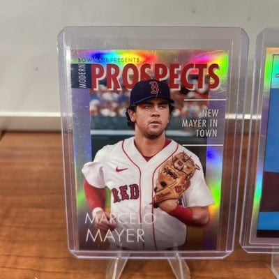 Cheap Sneaks Footwear/Sports Cards Baseball Card Marcelo Mayer 22 Bowman Hi-Fi Futures, 23 Modern Prosp,22 Bowman Best