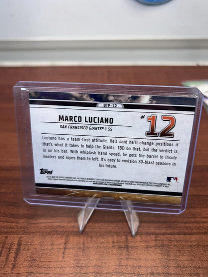 Cheap Sneaks Footwear/Sports Cards Baseball Card Marco Luciano 2023 Bowman Bowman Scouts Top 100 #BTP-12 San Francisco