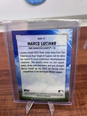 Cheap Sneaks Footwear/Sports Cards Baseball Card Marco Luciano 2023 Bowman Chrome Sights on Sept Mojo Refractors #SOS-1