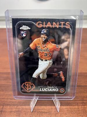 Cheap Sneaks Footwear/Sports Cards Baseball Card Marco Luciano RC 2024 Topps Chrome Baseball Card #210 San Francisco Gi