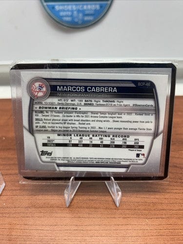 Cheap Sneaks Footwear/Sports Cards Baseball Card Marcos Cabrera 2023 1st Bowman Chrome Prospects Baseball Card #BCP-46