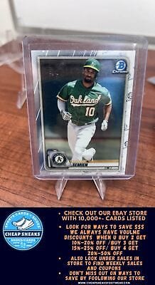 Cheap Sneaks Footwear/Sports Cards Baseball Card Marcus Semien 2020 Bowman Chrome #75 Oakland Athletics