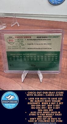 Cheap Sneaks Footwear/Sports Cards Baseball Card Marcus Semien 2023 Topps Chrome Platinum Anniversary #342 Texas Ranger