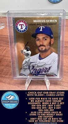 Cheap Sneaks Footwear/Sports Cards Baseball Card Marcus Semien 2023 Topps Chrome Platinum Anniversary #342 Texas Ranger