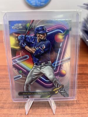 Cheap Sneaks Footwear/Sports Cards Baseball Card Marcus Semien 2023 Topps Cosmic Chrome #8 Texas Rangers