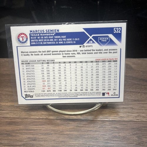 Cheap Sneaks Footwear/Sports Cards Baseball Card MARCUS SEMIEN - 2023 TOPPS SERIES 2 BASE CARD# 532